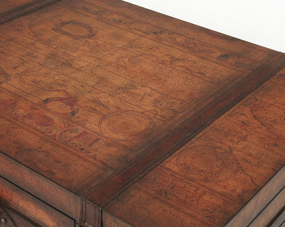 Butler Specialty Company - Heritage - Vasco 36 in. W Rectangular Wood & Leather Old World Map Trunk Table, Light Brown - 576070