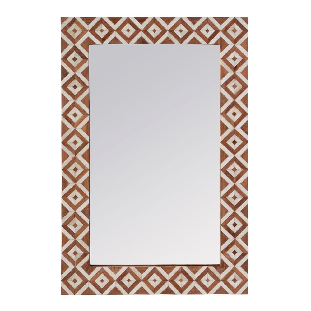 Butler Specialty Company - Verona 24 in. W x 36" H Bone-Inlay Wall Mirror  - Brown,Tan - 5896338 view 1