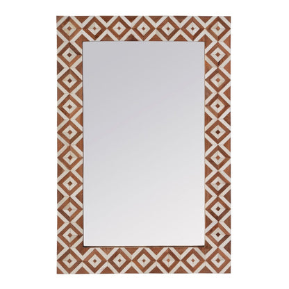 Butler Specialty Company - Verona 24 in. W x 36" H Bone-Inlay Wall Mirror  - Brown,Tan - 5896338 view 1