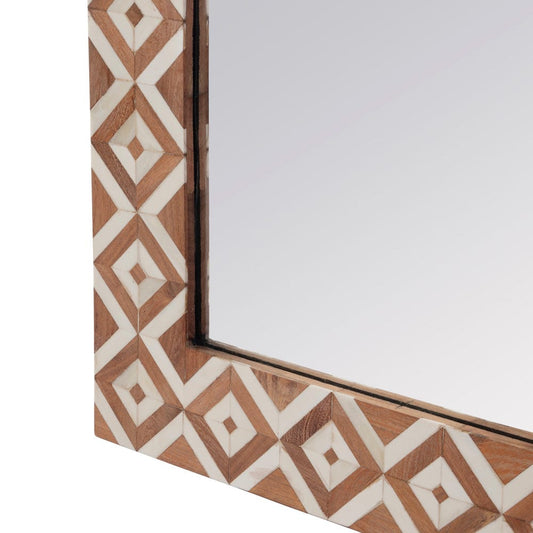 Butler Specialty Company - Verona 24 in. W x 36" H Bone-Inlay Wall Mirror  - Brown,Tan - 5896338 view 2