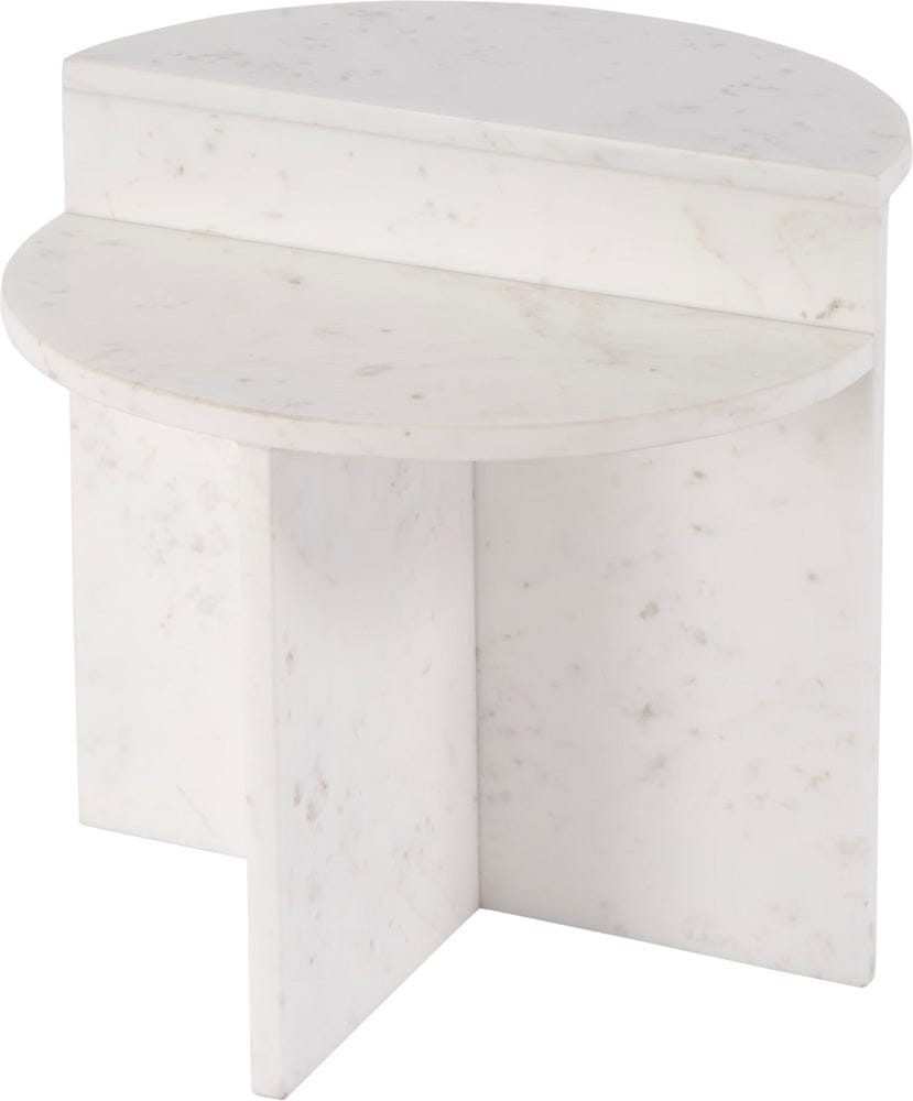 Butler Specialty Company Vienna 19.5 in. W Round 100% Marble Accent Table  - White - 5864455 view 1