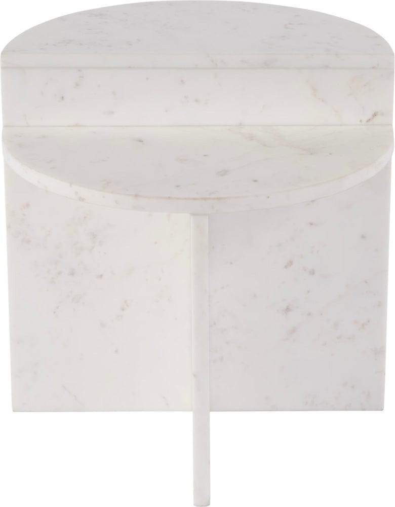 Butler Specialty Company Vienna 19.5 in. W Round 100% Marble Accent Table  - White - 5864455 view 2
