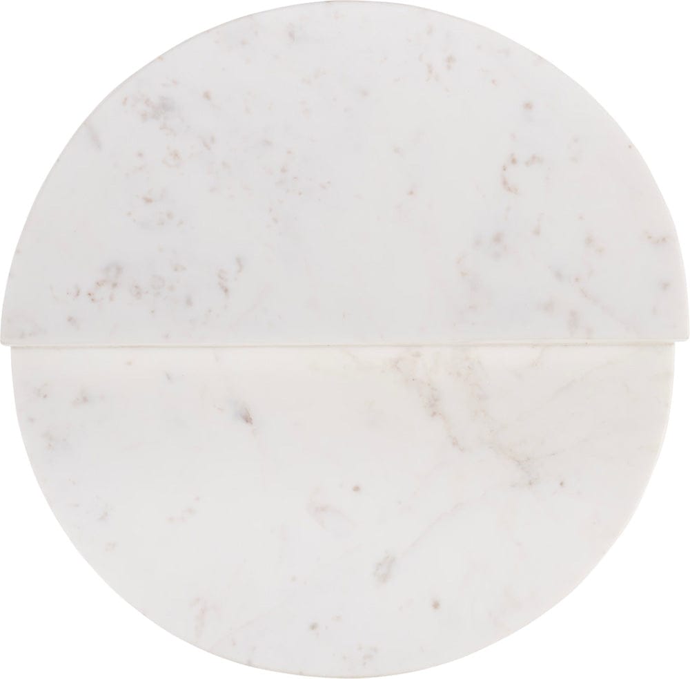 Butler Specialty Company Vienna 19.5 in. W Round 100% Marble Accent Table  - White - 5864455 view 3