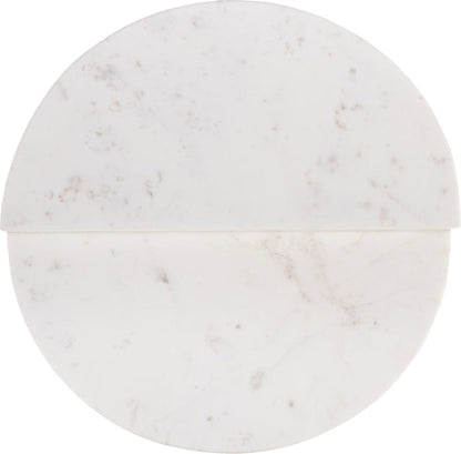 Butler Specialty Company Vienna 19.5 in. W Round 100% Marble Accent Table  - White - 5864455 view 3
