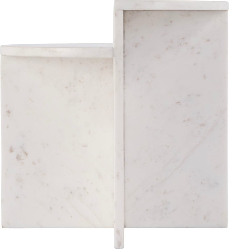 Butler Specialty Company Vienna 19.5 in. W Round 100% Marble Accent Table  - White - 5864455 view 4