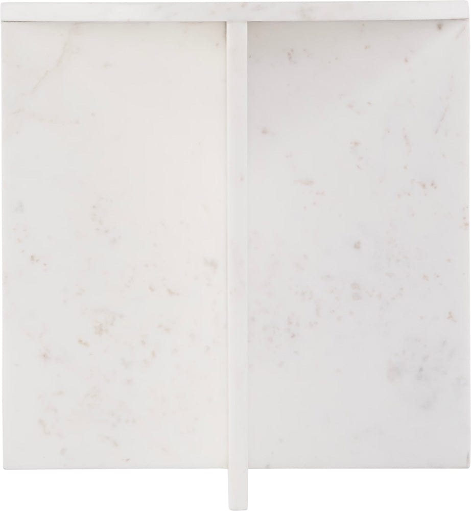 Butler Specialty Company Vienna 19.5 in. W Round 100% Marble Accent Table  - White - 5864455 view 5