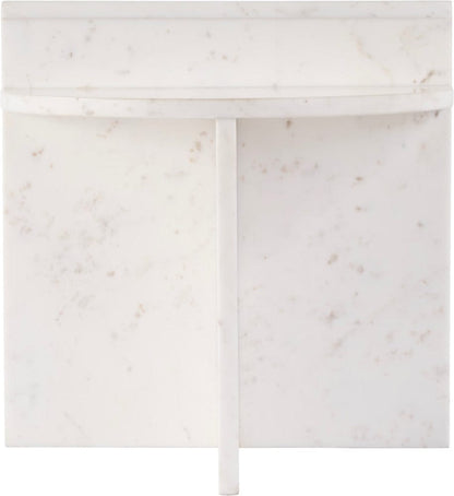 Butler Specialty Company Vienna 19.5 in. W Round 100% Marble Accent Table  - White - 5864455 view 6