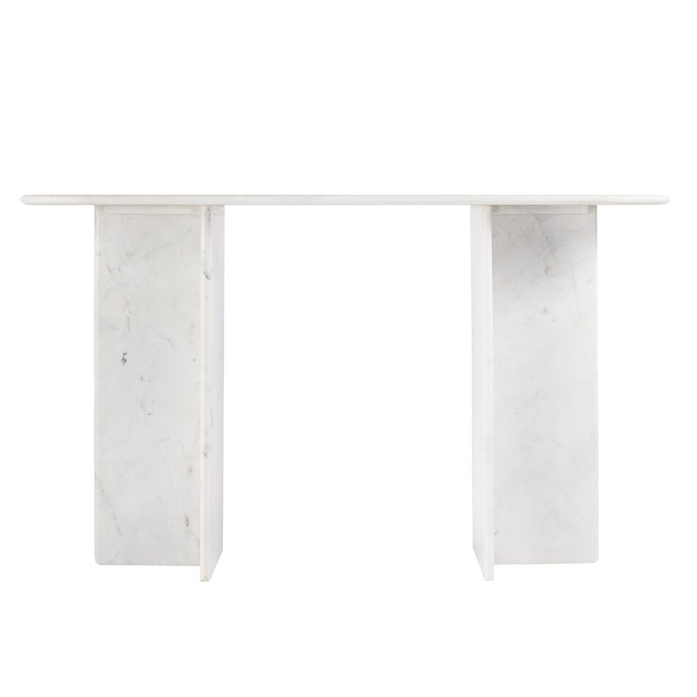 Butler Specialty Company - Vienna 54 in. W Rectangular 100% Marble Console/Sofa Table, White - 5867455 View 3