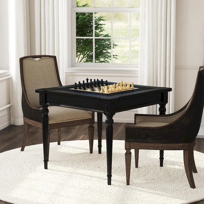 Butler Specialty Company - Vincent 36 in. W Square Wood Multi-Game Card Table, Black - 837111 view 6