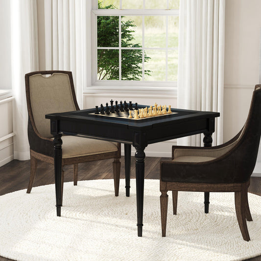 Butler Specialty Company - Vincent 36 in. W Square Wood Multi-Game Card Table, Black - 837111