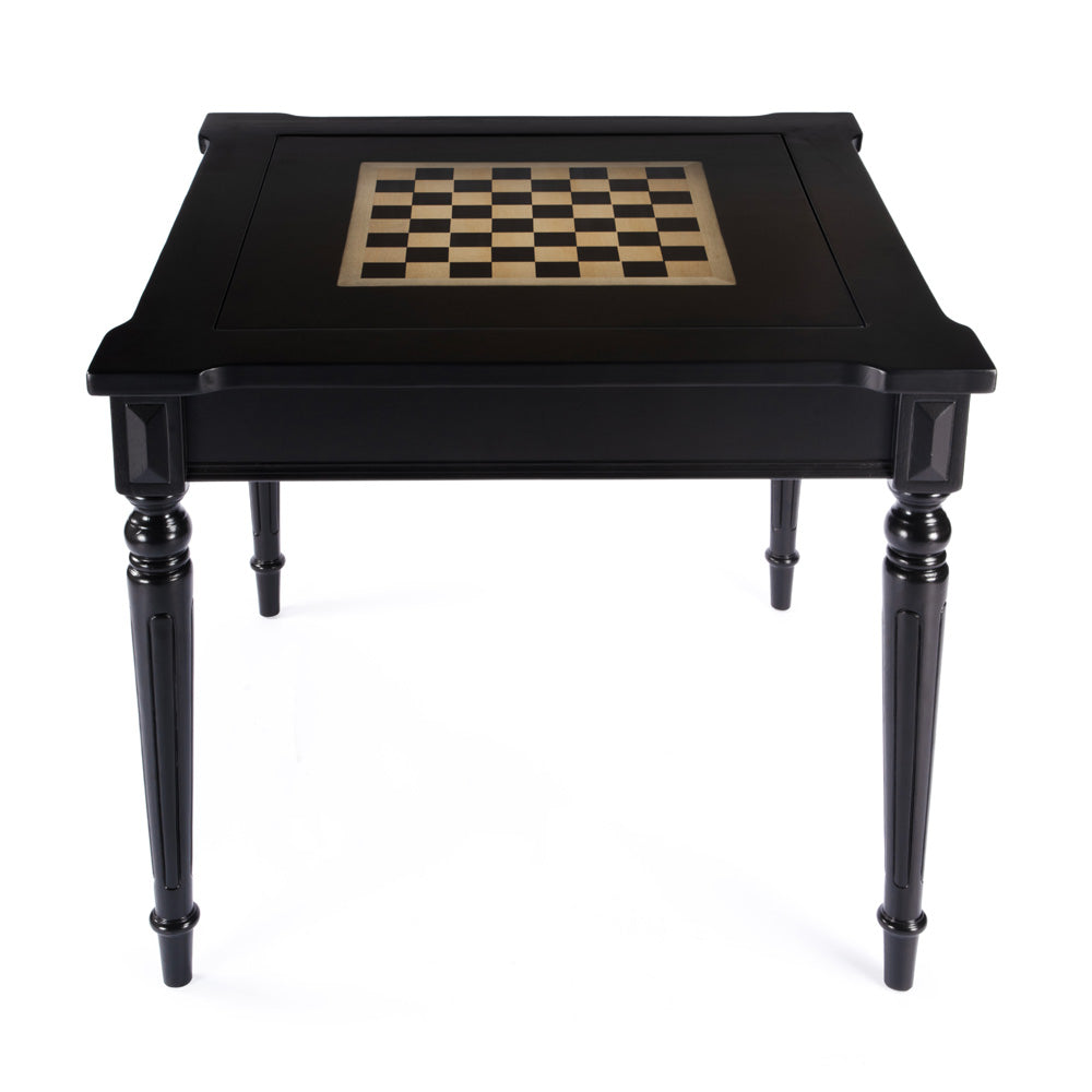 Butler Specialty Company - Vincent 36 in. W Square Wood Multi-Game Card Table, Black - 837111
