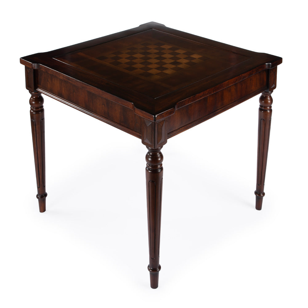 Butler Specialty Company - Vincent 36 in. W Square Wood Multi-Game Card Table, Dark Brown - 837024