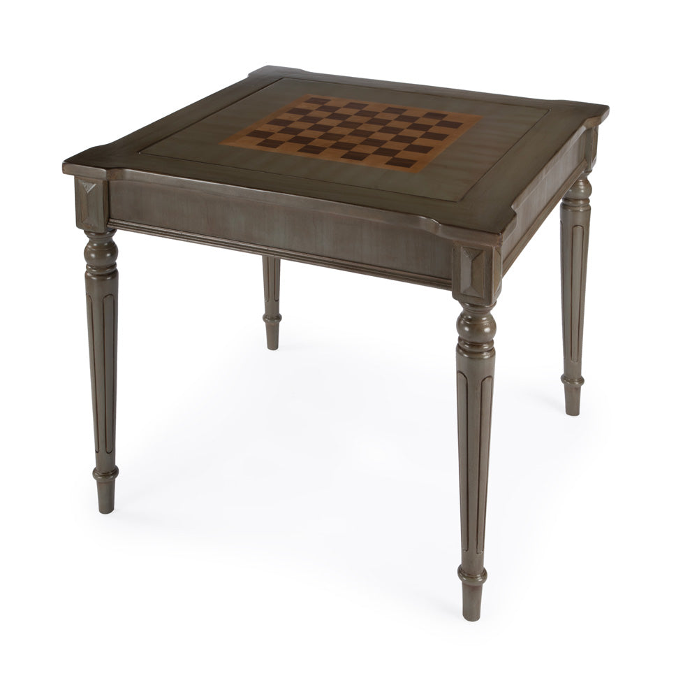 Butler Specialty Company - Vincent 36 in. W Square Wood Multi-Game Card Table, Gray - 837148