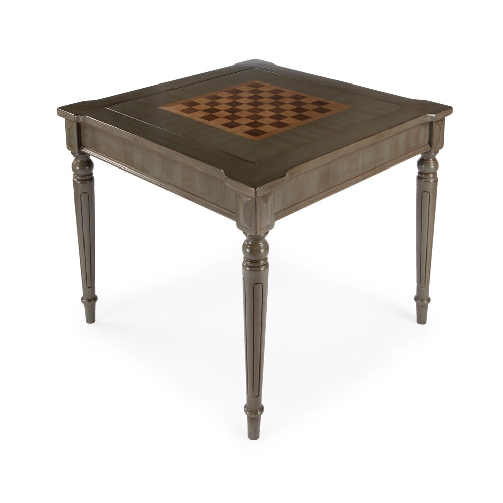 Butler Specialty Company - Vincent 36 in. W Square Wood Multi-Game Card Table, Gray - 837148