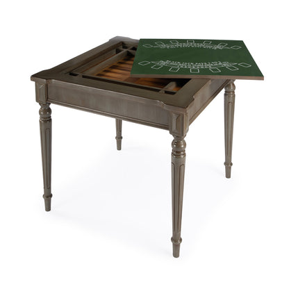 Butler Specialty Company - Vincent 36 in. W Square Wood Multi-Game Card Table, Gray - 837148