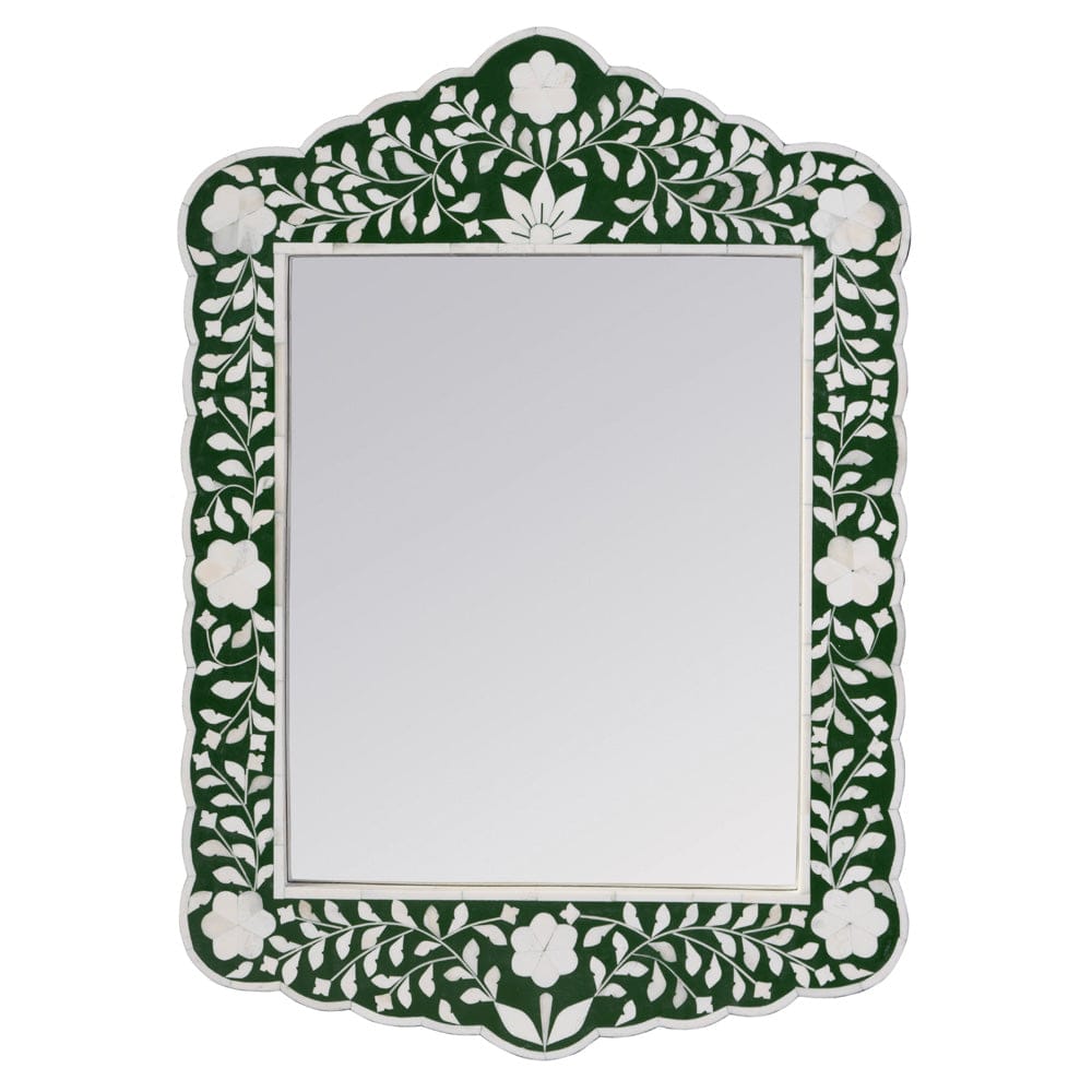 Butler Specialty Company - Vivienne 20" W x 28" H Bone Inlay Vertical Wall Mirror  - Green - 3451491 view 1