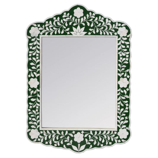Butler Specialty Company - Vivienne 20" W x 28" H Bone Inlay Vertical Wall Mirror  - Green - 3451491 view 1