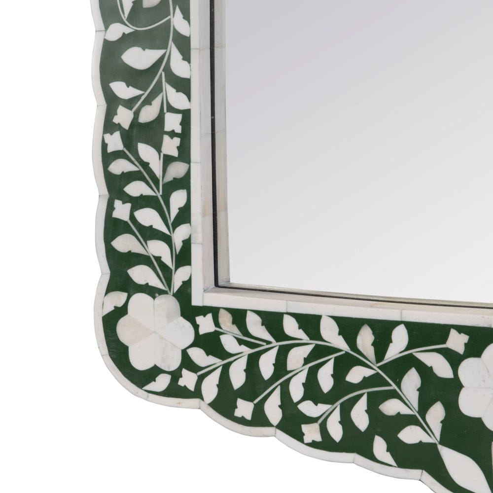 Butler Specialty Company - Vivienne 20" W x 28" H Bone Inlay Vertical Wall Mirror  - Green - 3451491 view 3