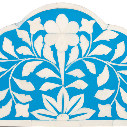Butler Specialty Company - Vivienne 28 in. H x 20 in. W Rectangular Bone Inlay & Wood Wall Mirror, Bright Blue - 3451319
