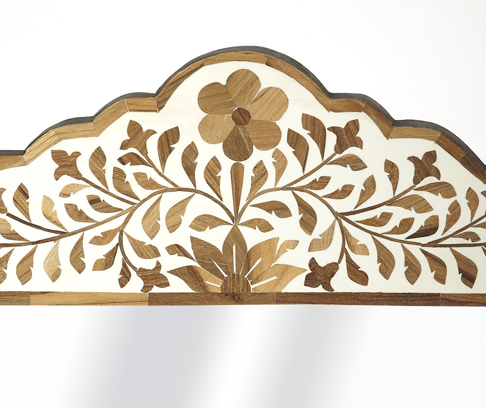 Butler Specialty Company - Vivienne 28 in. H x 20 in. W Rectangular Bone Inlay & Wood Wall Mirror, Light Brown - 3451338