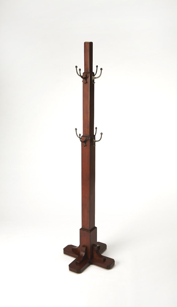 Butler Specialty Company - Webster 68.5 in. H Wood Coat Rack/Tree, Medium Brown - 4114011
