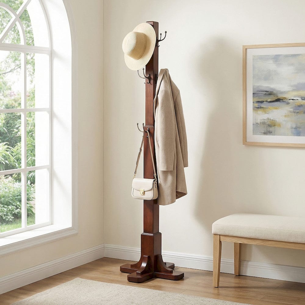 Butler Specialty Company - Webster 68.5 in. H Wood Coat Rack/Tree, Medium Brown - 4114011 view 4