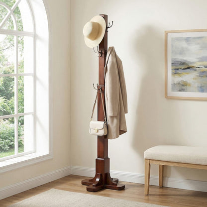 Butler Specialty Company - Webster 68.5 in. H Wood Coat Rack/Tree, Medium Brown - 4114011 view 4