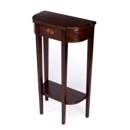 Butler Specialty Company - Wendell 18 in. W Demilune Wood Console Table, Dark Brown - 3009024