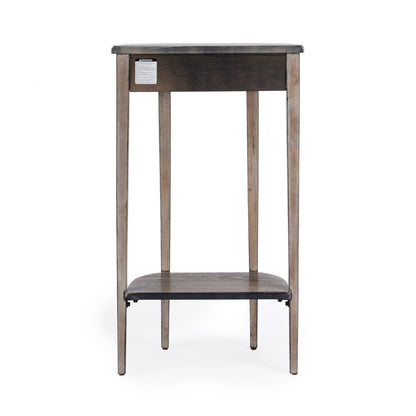Butler Specialty Company - Wendell 18 in. W Demilune Wood Console Table, Gray - 3009247