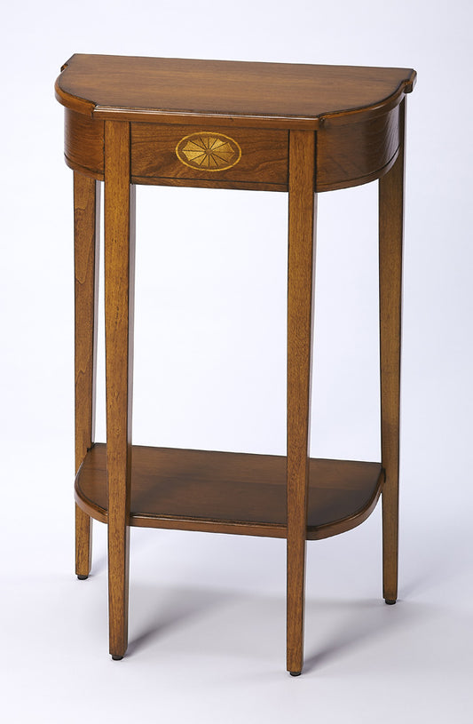 Butler Specialty Company - Wendell 18 in. W Demilune Wood Console Table, Medium Brown - 3009101