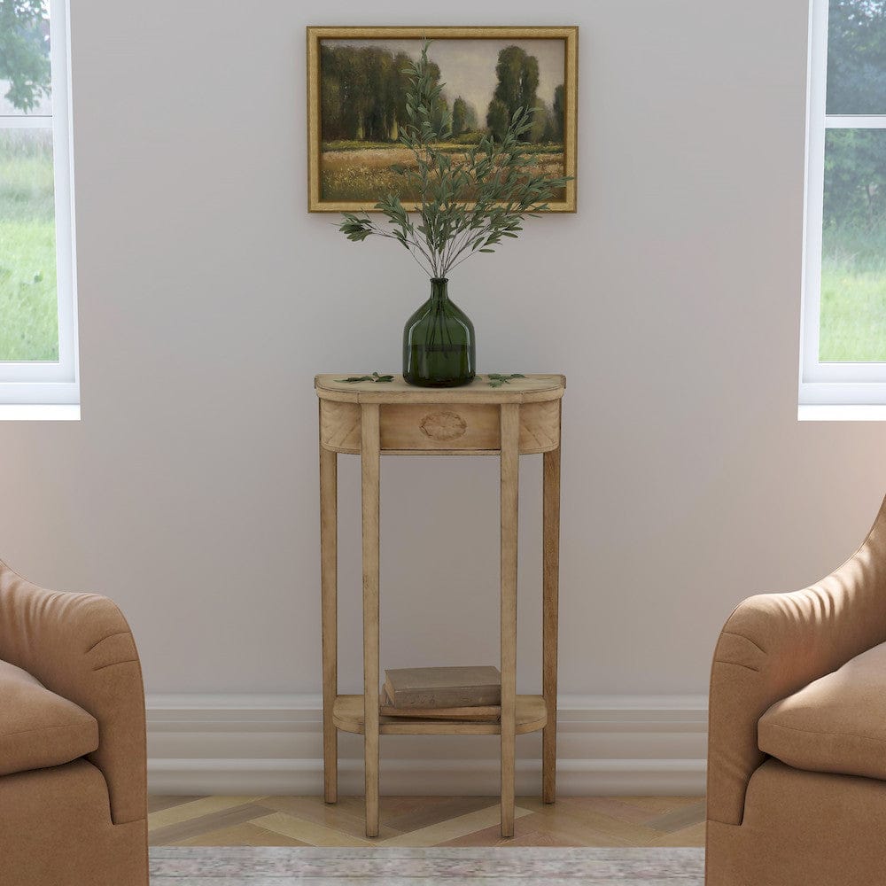 Butler Specialty Company - Wendell 18 in. W Demilune Wood Console Table, Beige - 3009424 view 6