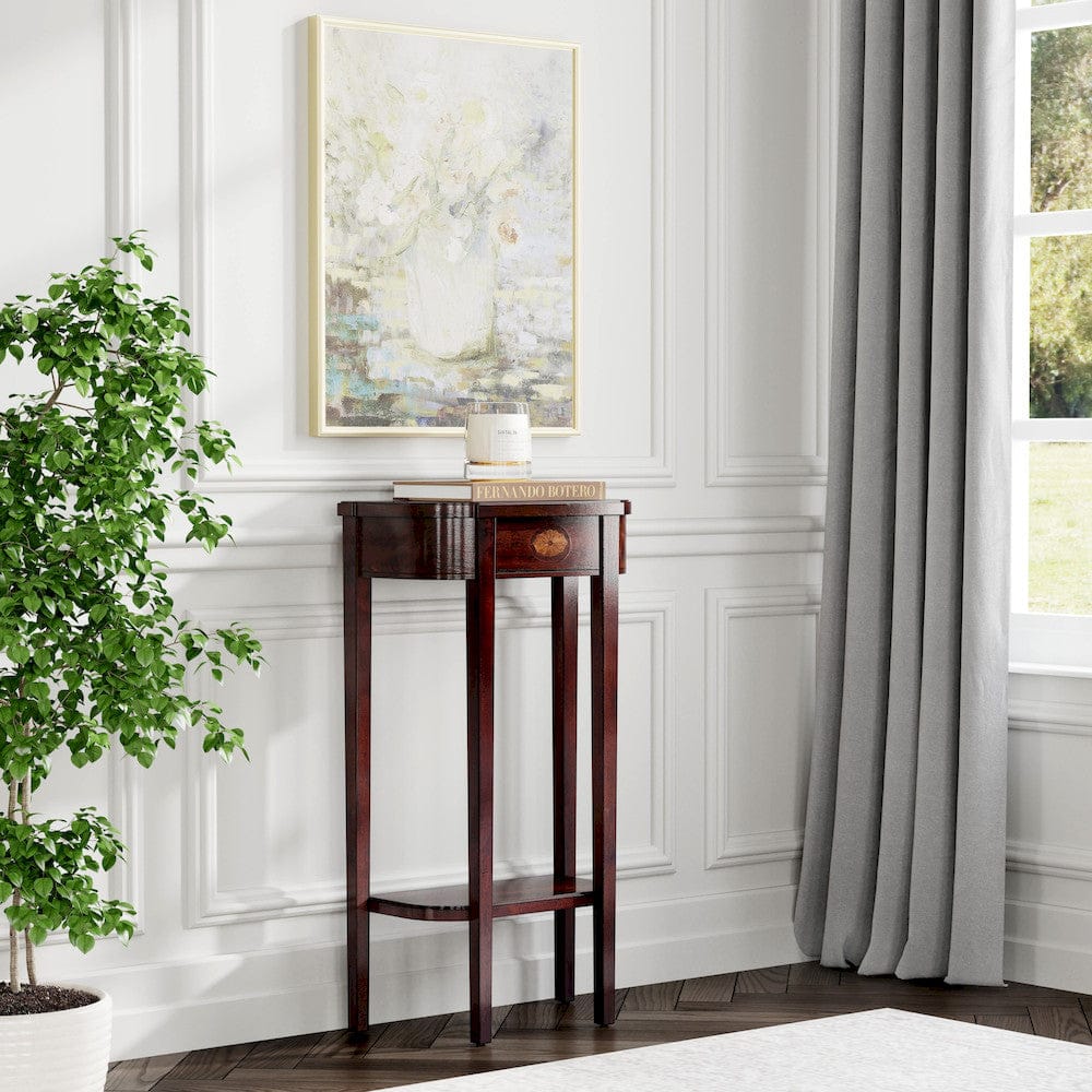 Butler Specialty Company - Wendell 18 in. W Demilune Wood Console Table, Dark Brown - 3009024 view 6