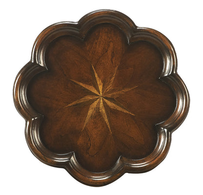 Butler Specialty Company - Whitman 12 in. W Round Wood Scalloped Edge Scatter Table, Dark Brown - 923024