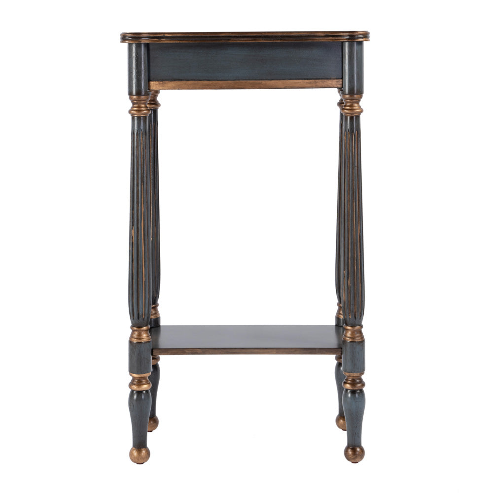Butler Specialty Company - Whitney 17.5 in. W Rectangular Wood Console Table with Lower Open Shelf, Pastel Blue - 3011483 view 3