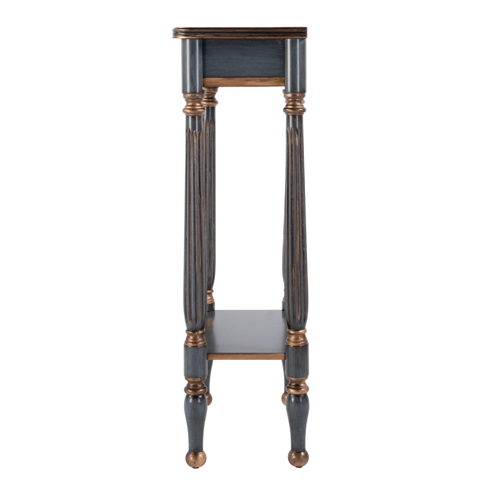 Butler Specialty Company - Whitney 17.5 in. W Rectangular Wood Console Table with Lower Open Shelf, Pastel Blue - 3011483 view 4