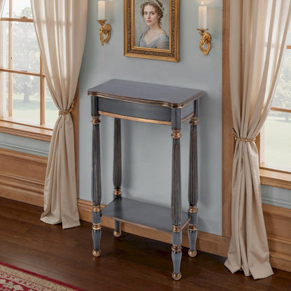 Butler Specialty Company - Whitney 17.5 in. W Rectangular Wood Console Table with Lower Open Shelf, Pastel Blue - 3011483 view 8