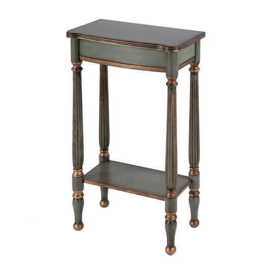 Butler Specialty Company - Whitney 17.5 in. W Rectangular Wood Console Table with Lower Open Shelf, Pastel Green - 3011482 view 1