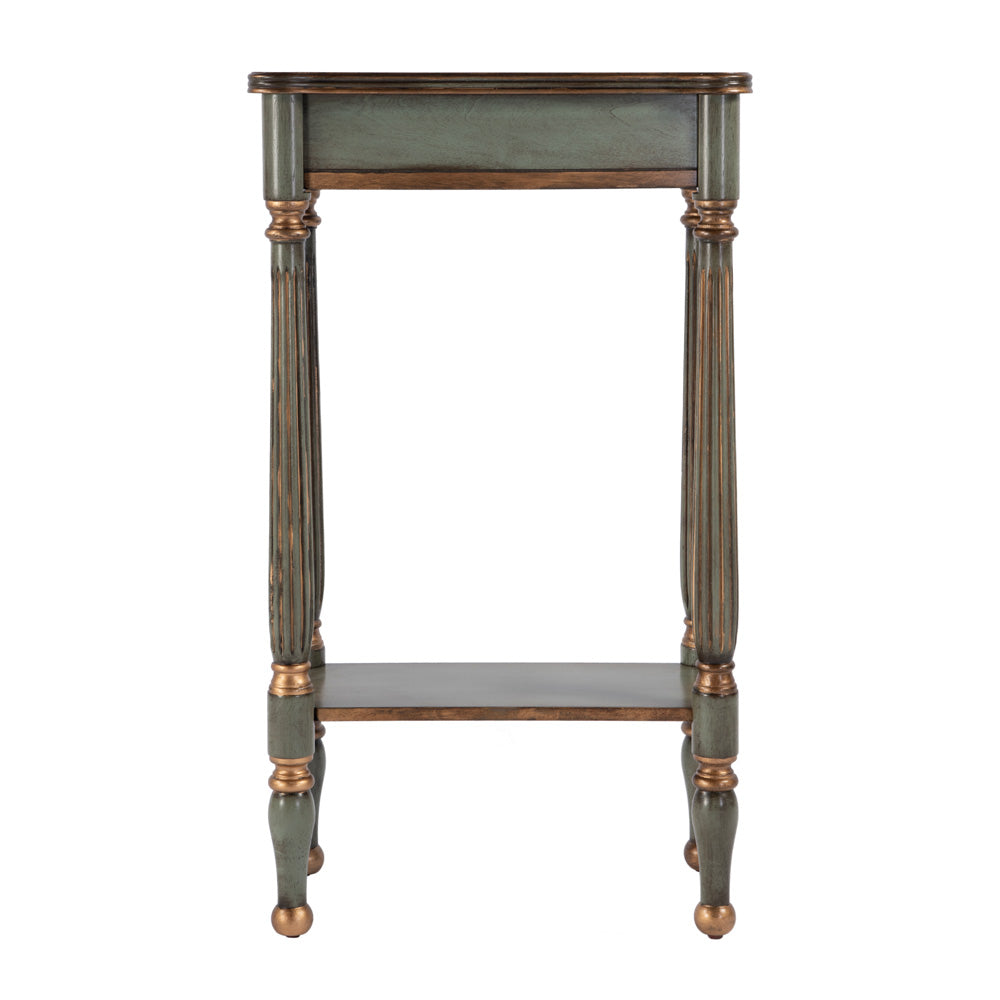Butler Specialty Company - Whitney 17.5 in. W Rectangular Wood Console Table with Lower Open Shelf, Pastel Green - 3011482 view 3