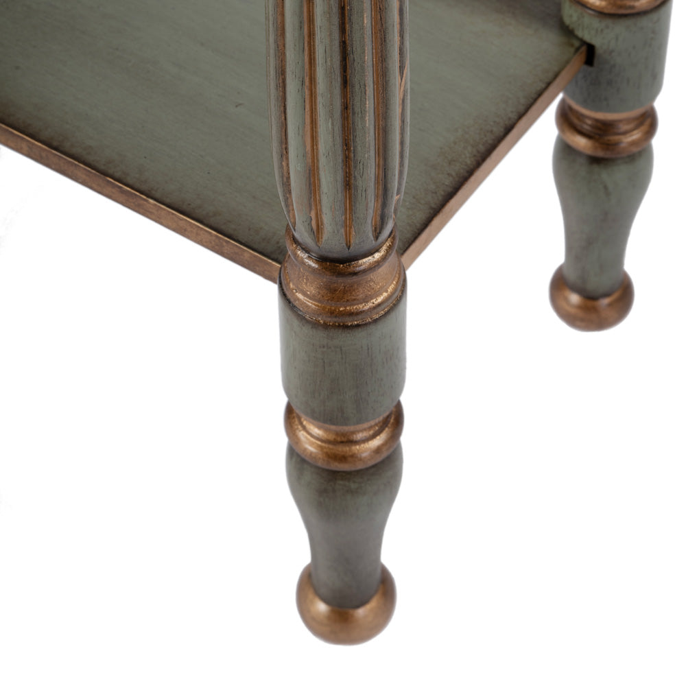 Butler Specialty Company - Whitney 17.5 in. W Rectangular Wood Console Table with Lower Open Shelf, Pastel Green - 3011482 view 6