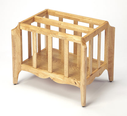 Butler Specialty Company - Wilshire 21 in. W Rectangular Wood Magazine Basket, Light Brown - 4471312_CLOSEOUT