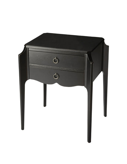 Butler Specialty Company - Wilshire 22 in. W Rectangular Wood 2 Drawer End Table, Black - 7016111