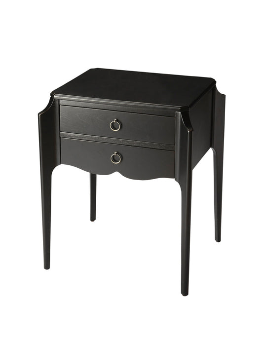 Butler Specialty Company - Wilshire 22 in. W Rectangular Wood 2 Drawer End Table, Black - 7016111