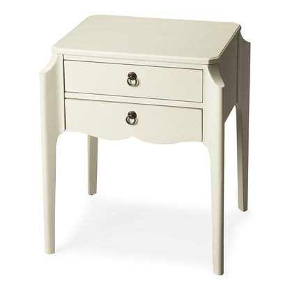 Butler Specialty Company - Wilshire 22 in. W Rectangular Wood 2 Drawer End Table, White - 7016304
