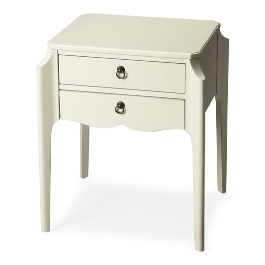 Butler Specialty Company - Wilshire 22 in. W Rectangular Wood 2 Drawer End Table, White - 7016304