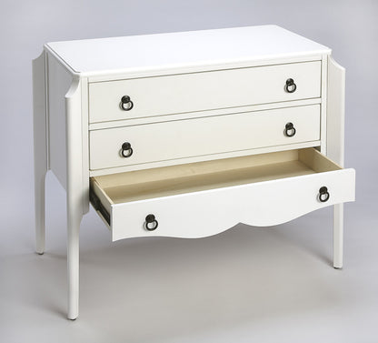 Butler Specialty Company - Wilshire 34 in. W Rectangular Wood 3 Drawer Accent Storage Chest, White - 4469304