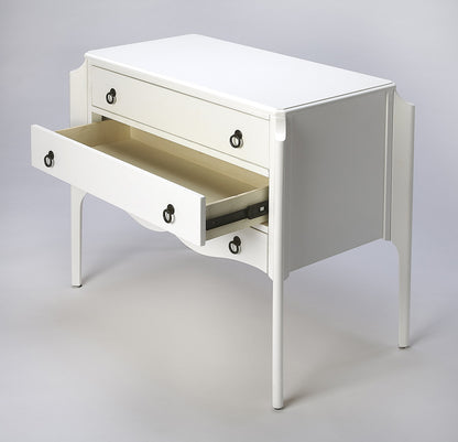 Butler Specialty Company - Wilshire 34 in. W Rectangular Wood 3 Drawer Accent Storage Chest, White - 4469304