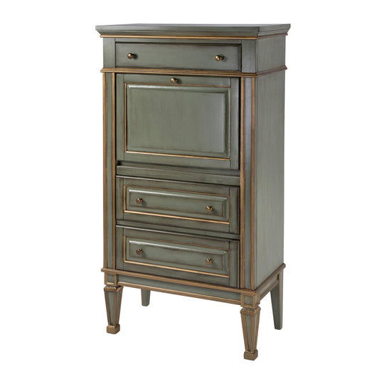 Butler Specialty Company - Wordsworth 27.75 in. W Wood 4 Drawer Secretary with Drop Front Writing Surface, Pastel Green - 2126482 view 1