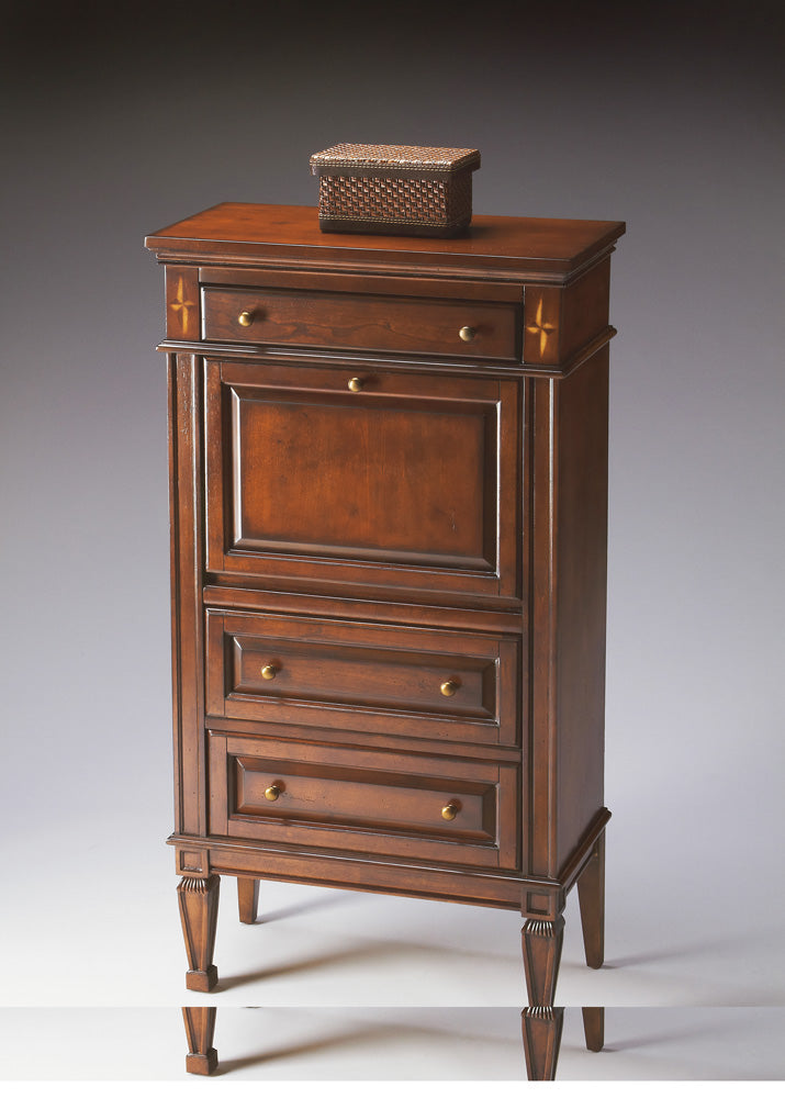 Butler Specialty Company - Wordsworth 52 in. H x 27.75 in. W Wood 5 Drawer Secretary Desk, Dark Brown - 2126024