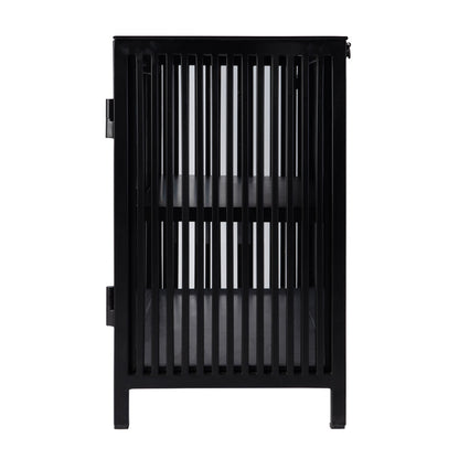 Butler Specialty Company - Worthington 35.5 in. W Iron and Glass Accent Storage Chest with 1 Interior Shelf, Black - 5866330 view 3