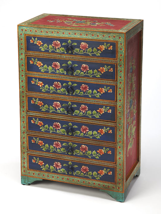 Butler Specialty Company - Artifacts - Zara Hand Painted Chest, Multi-Color - 5366290